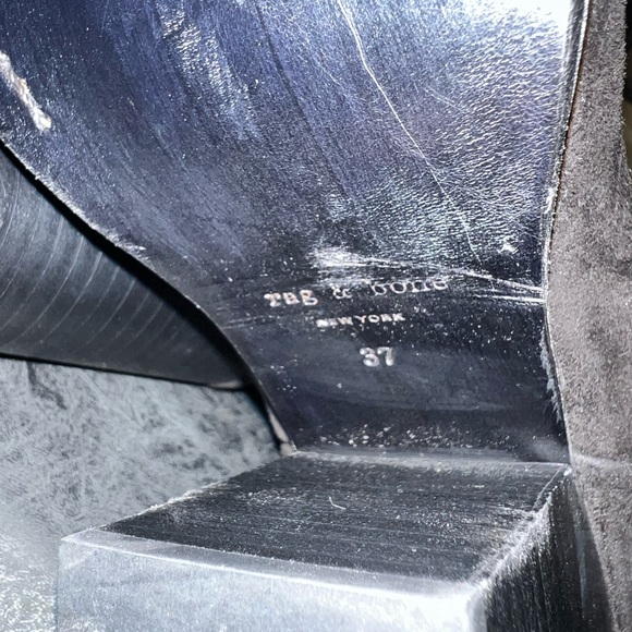 rag & bone Ashby High Suede Leather Boot In Black, 37 - Picture 7 of 8